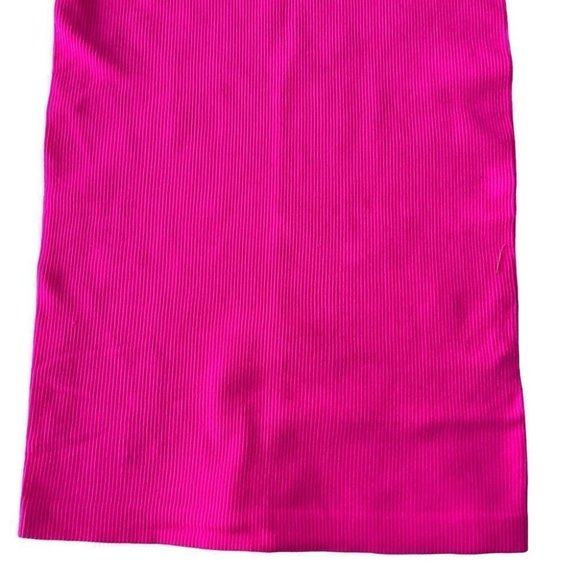 Hot Pink Stretchable Ribbed Tank Top - Picture 3 of 9